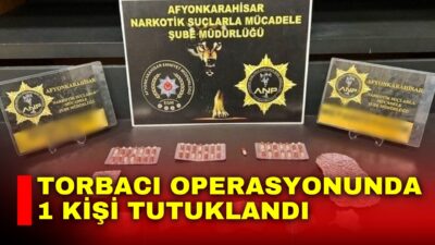 Afyonkarahisar’da torbacı diye adlandırılan uyuşturucu satıcılarına yönelik düzenlenen operasyonda yakalanan