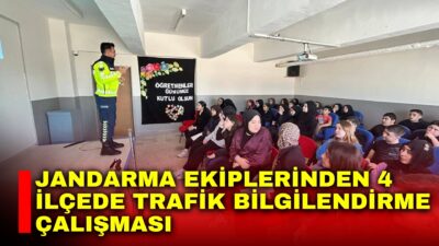 Afyonkarahisar İl Jandarma Komutanlığı tarafından trafik güvenliğinin artırılması ve vatandaşlarda