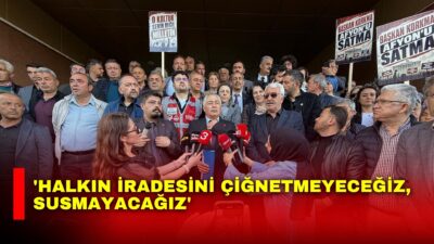 Cumhuriyet Halk Partisi Afyonkarahisar İl Başkanlığı, Afyonkarahisar Belediyesi önünde basın