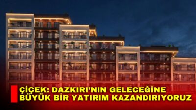 Dazkırı Belediye Başkanı Fatih Çiçek, Dazkırı’nın gelişimi adına önemli bir