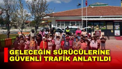 Afyonkarahisar’ın Şuhut ilçesinde Trafik Haftası etkinlikleri çerçevesinde geleceğin bilinçli sürücüleri