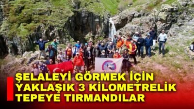 Afyonkarahisar Doğa Sporları Derneği (AFDOS) üyeleri yaklaşık 3 kilometre tırmanış
