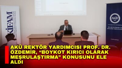 Afyon Kocatepe Üniversitesi (AKÜ) İslam İktisadı ve Finansı Uygulama ve