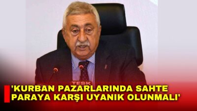 Yaklaşan Kurban Bayramı öncesinde kurban pazarlarında yaşanabilecek risklere dikkat çeken