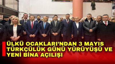 Afyonkarahisar’da Ülkü Ocakları tarafından 3 Mayıs Türkçülük Günü dolayısıyla anlamlı