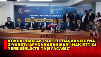 AK Parti’ye katılan Afyonkarahisar Belediye Başkanı Burcu Köksal, AK Parti