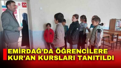 Afyonkarahisar Emirdağ Müftülüğüne bağlı Aziziye Erkek ve Kız Kur’an Kursları