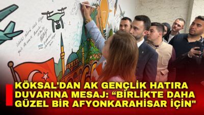 Afyonkarahisar Belediye Başkanı Burcu Köksal, AK Parti Afyonkarahisar İl Gençlik
