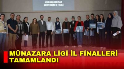 Afyonkarahisar Gençlik Merkezi’nde düzenlenen Türkiye 7.’nci Münazara Ligi İl Finalleri