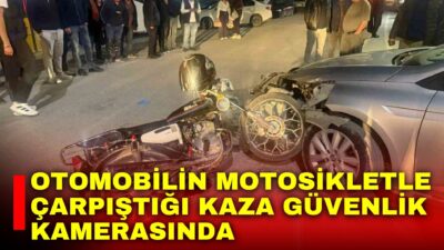 Afyonkarahisar’da otomobilin ile motosikletin çarpıştığı ve 1 kişinin yaralandığı trafik