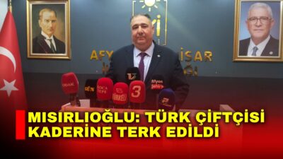 İYİ Parti Afyonkarahisar İl Başkanlığı’nın haftalık basın toplantısı, İl Başkanı