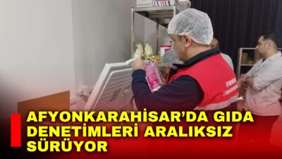 Afyonkarahisar İl Tarım ve Orman Müdürlüğü ekipleri, halk sağlığının korunması