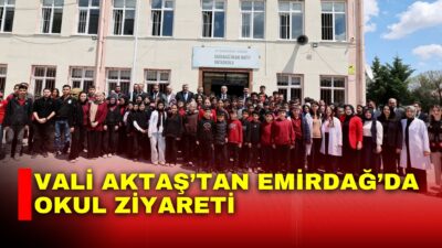 Afyonkarahisar Valisi Dr. Naci Aktaş, Emirdağ Anadolu İmam Hatip Lisesi