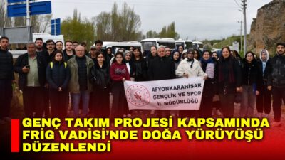 Afyonkarahisar Gençlik ve Spor İl Müdürlüğü tarafından, Genç Takım Projesi