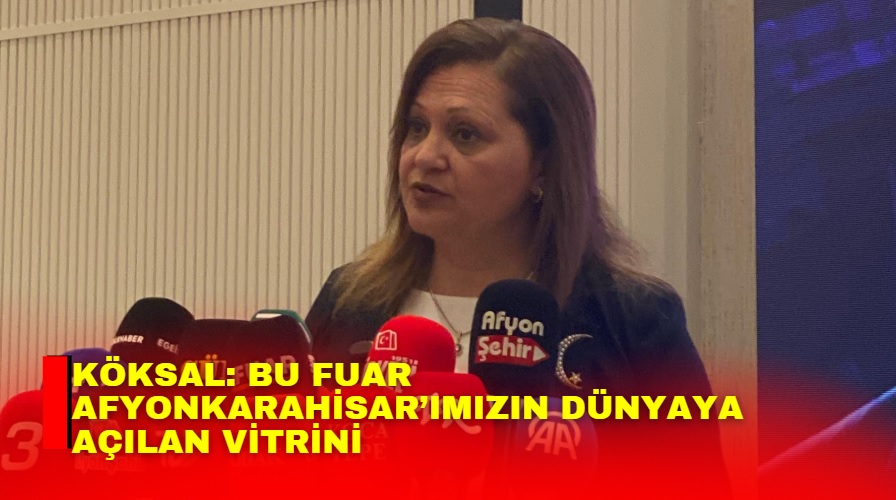 Afyonkarahisar’da düzenlenen Blok Mermer Fuarı’nın açılışında konuşan Afyonkarahisar Belediye Başkanı