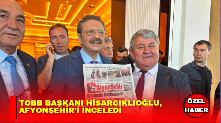 Afyonkarahisar’da ikincisi düzenlenen Blok Mermer Fuarı’na katılan Dünya Odalar Federasyonu