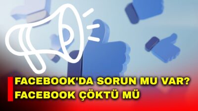Dünyanın en çok kullanılan sosyal medya platformlarından Facebook'ta erişim sorunları