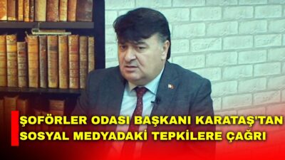 Afyonkarahisar Şoförler ve Otomobilciler Esnaf Odası Başkanı İbrahim Karataş, İl
