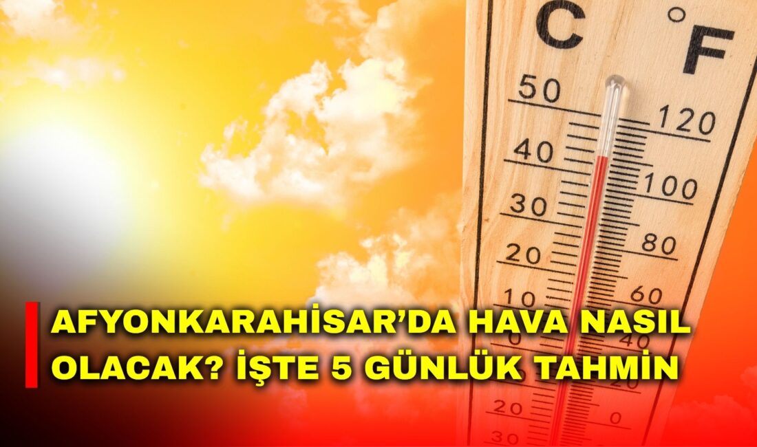 Afyonkarahisar’da yeni haftayla birlikte sıcaklıklar yükselişe geçiyor. Meteoroloji Genel Müdürlüğü’nün