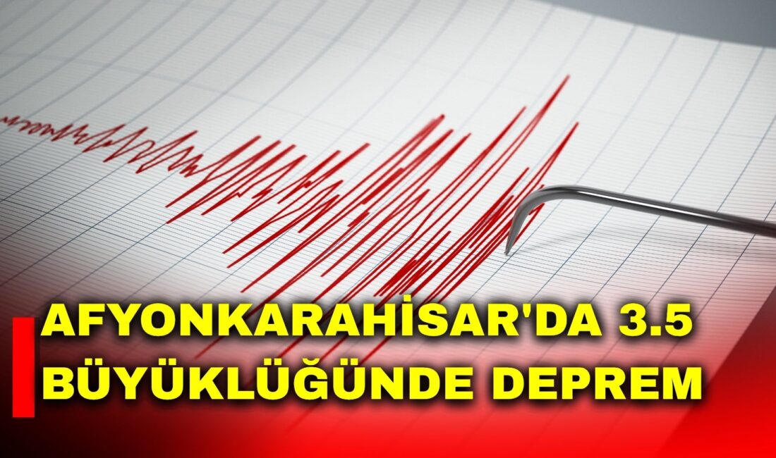 AFAD verilerine göre Afyonkarahisar'ın Çay ilçesinde saat 05.31'de 3.5 büyüklüğünde