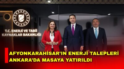 Afyonkarahisar Belediye Başkanı Burcu Köksal, Dinar Belediye Başkanı Veysel Topçu