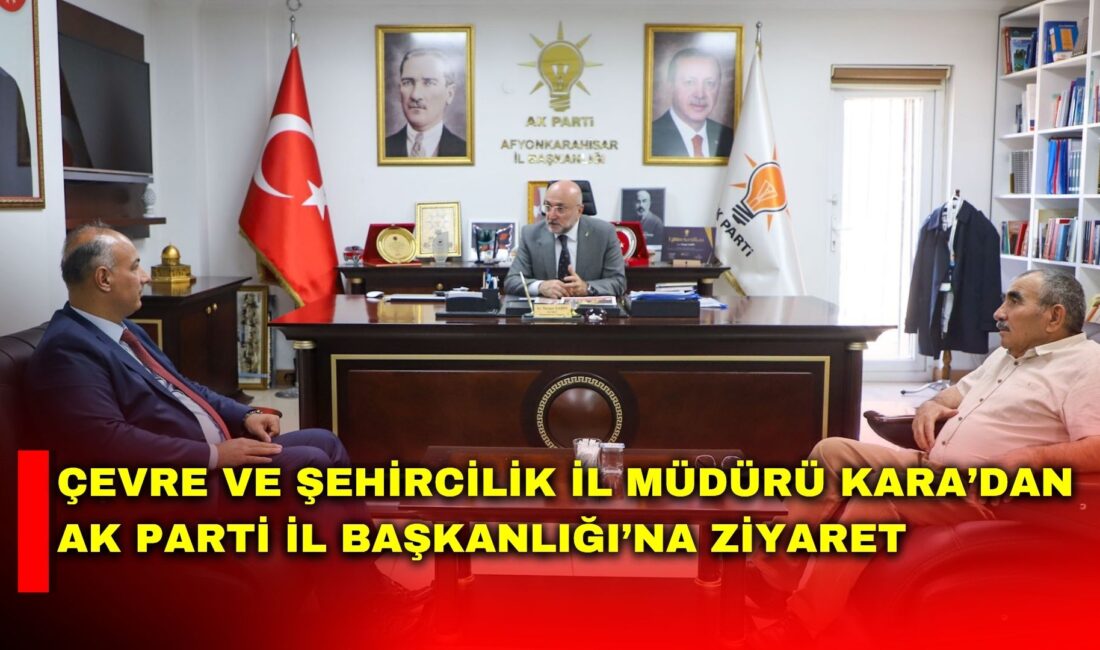 AK Parti Afyonkarahisar İl Başkanı Turgay Şahin, Çevre, Şehircilik ve