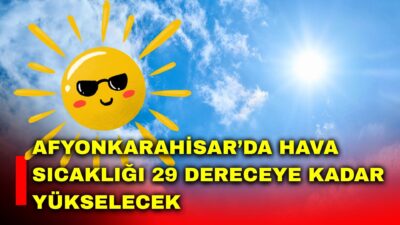 Afyonkarahisar’da meteorolojik verilere göre bugün hava az bulutlu başlayacak, günün