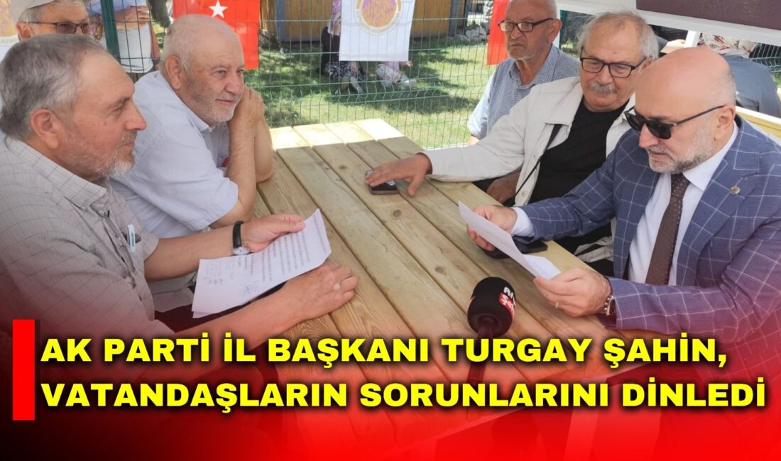 AK Parti Afyonkarahisar İl Başkanı Turgay Şahin, Ataköy Kanlıca Mahallesi'nde