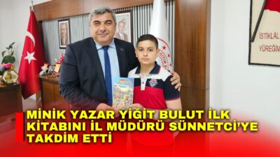 Ahmet Ömer Kocaşaban İlkokulu öğrencisi Yiğit Bulut, kaleme aldığı ilk