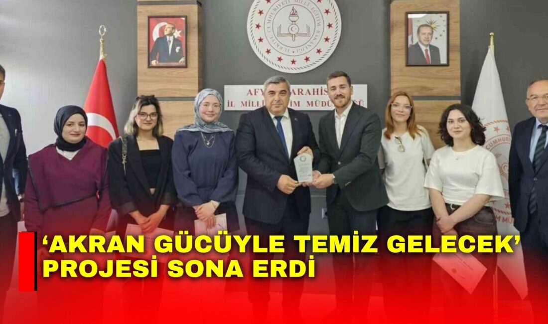 Afyonkarahisar’da uyuşturucu ile mücadele çerçevesinde yürütülen ‘Akran Gücüyle Temiz Gelecek’