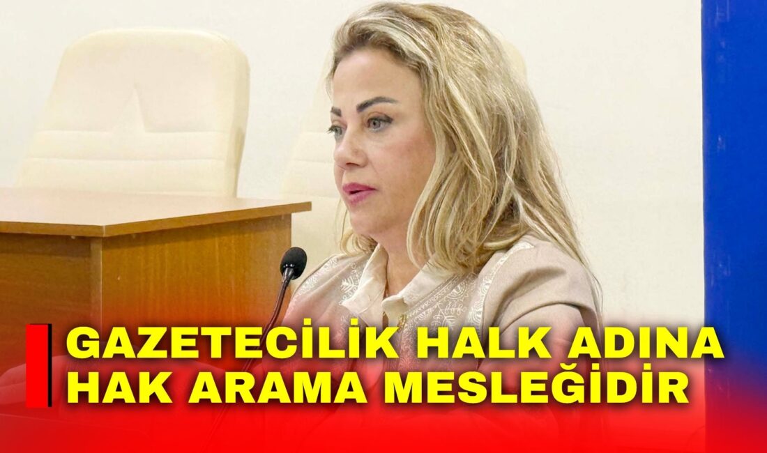Gazetecilik halk adına hak arama mesleğidir İzmir Gazeteciler Cemiyeti (İGC) Başkanı Dilek Gappi öncülüğünde bölge illerinde