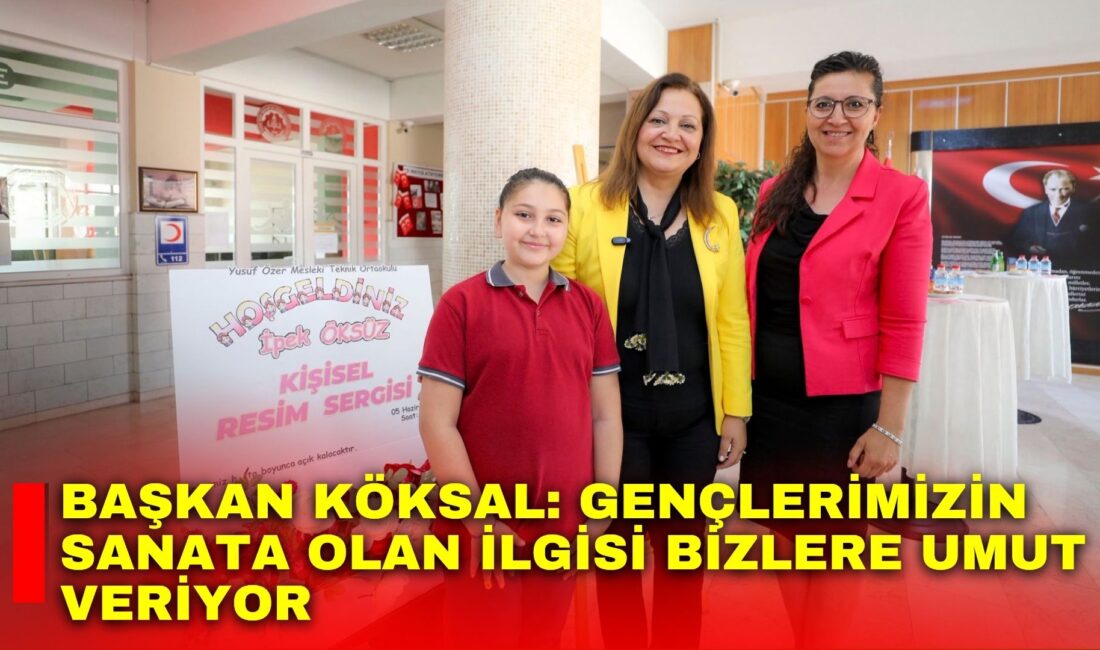 Afyonkarahisar Belediye Başkanı Burcu Köksal, Yusuf Özer Mesleki Ortaokulu bünyesinde
