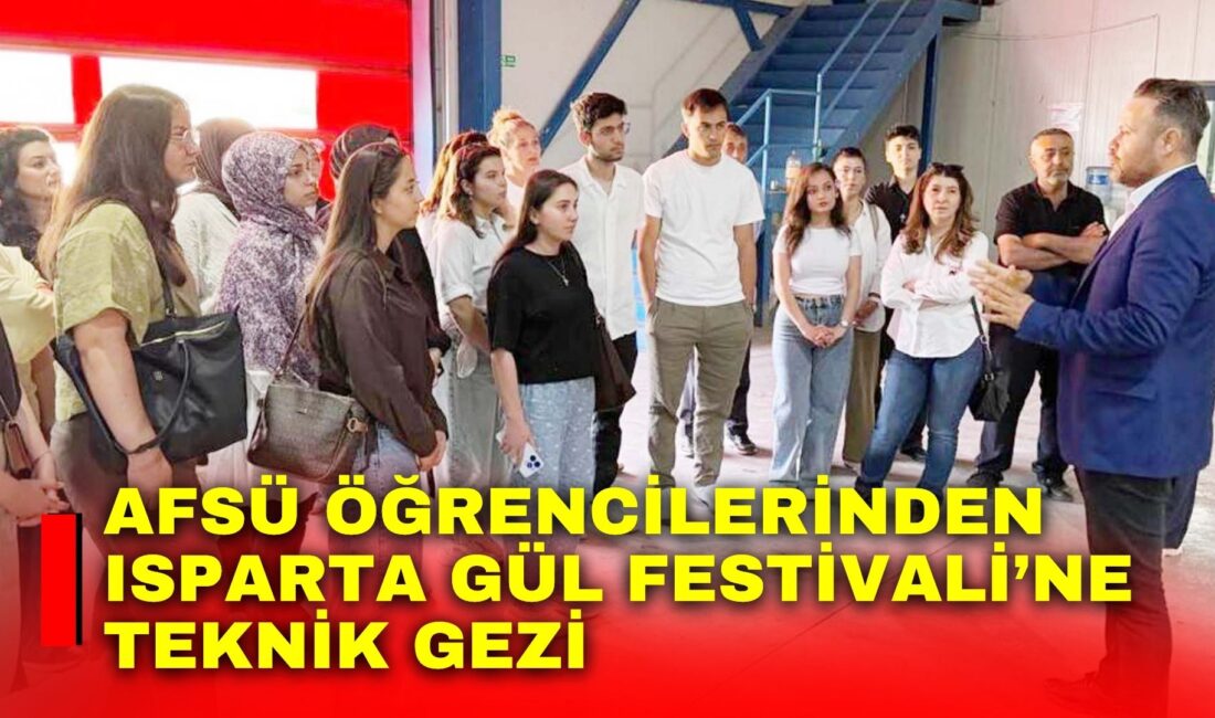 AFSÜ öğrencilerinden Isparta Gül Festivali’ne teknik gezi Afyonkarahisar Sağlık Bilimleri Üniversitesi (AFSÜ) Atatürk Sağlık Hizmetleri Meslek Yüksekokulu