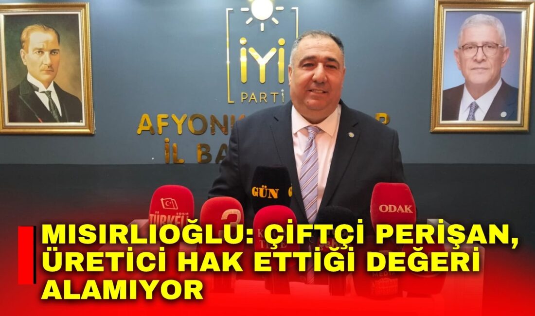 İYİ Parti Afyonkarahisar İl Başkanlığı’nın haftalık basın toplantısı, İl Başkanı