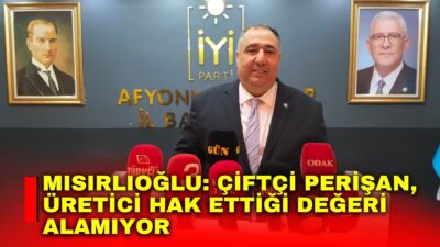 İYİ Parti Afyonkarahisar İl Başkanlığı’nın haftalık basın toplantısı, İl Başkanı
