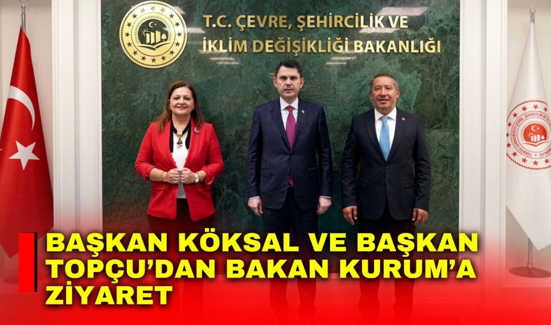 Afyonkarahisar Belediye Başkanı Burcu Köksal ile Dinar Belediye Başkanı Veysel