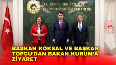 Afyonkarahisar Belediye Başkanı Burcu Köksal ile Dinar Belediye Başkanı Veysel