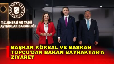 Afyonkarahisar Belediye Başkanı Burcu Köksal ile Dinar Belediye Başkanı Veysel