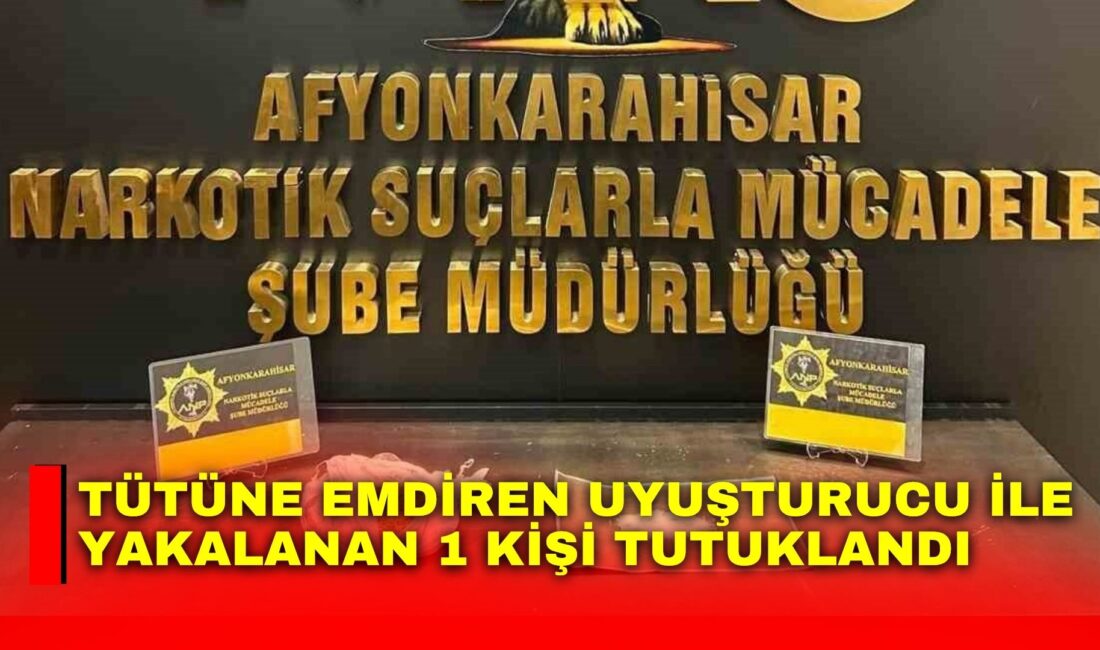 Afyonkarahisar’da polis tarafından torbacı diye adlandırılan uyuşturucu satıcılarına yönelik yapılan
