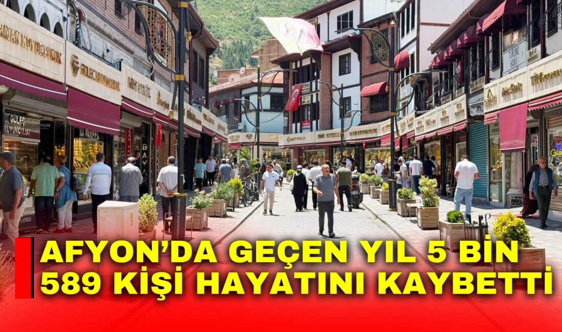 TÜİK verilerine göre Afyon’da geçen yıl 5 bin 589 kişi