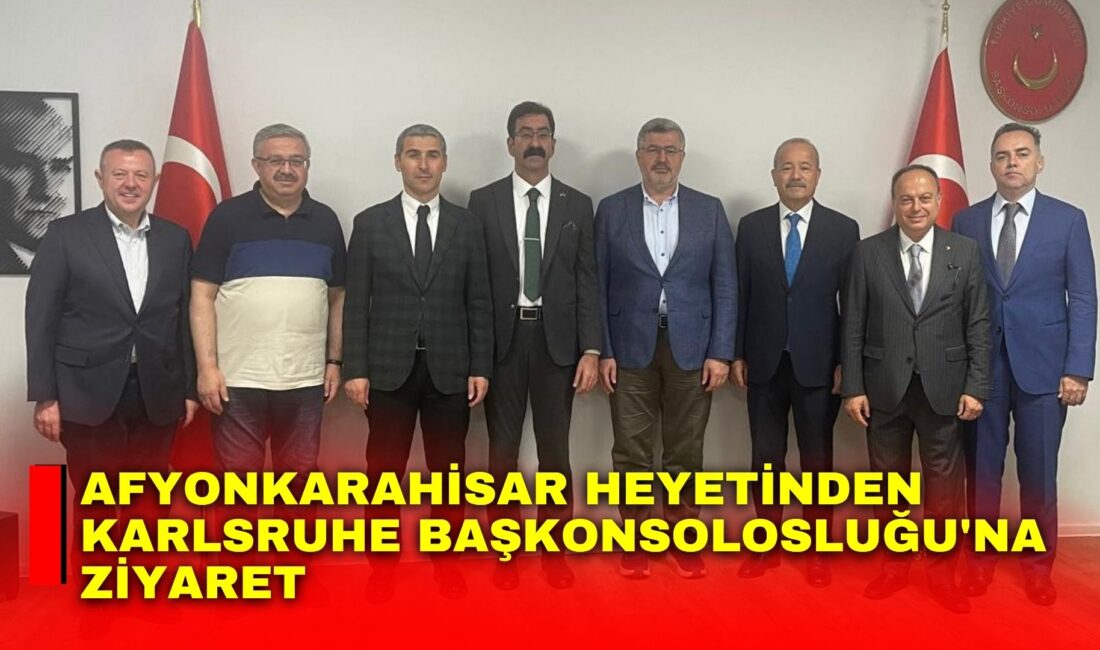 Afyonkarahisar heyeti, Almanya programı kapsamında Türkiye'nin Karlsruhe Başkonsolosu Mahmut Niyazi