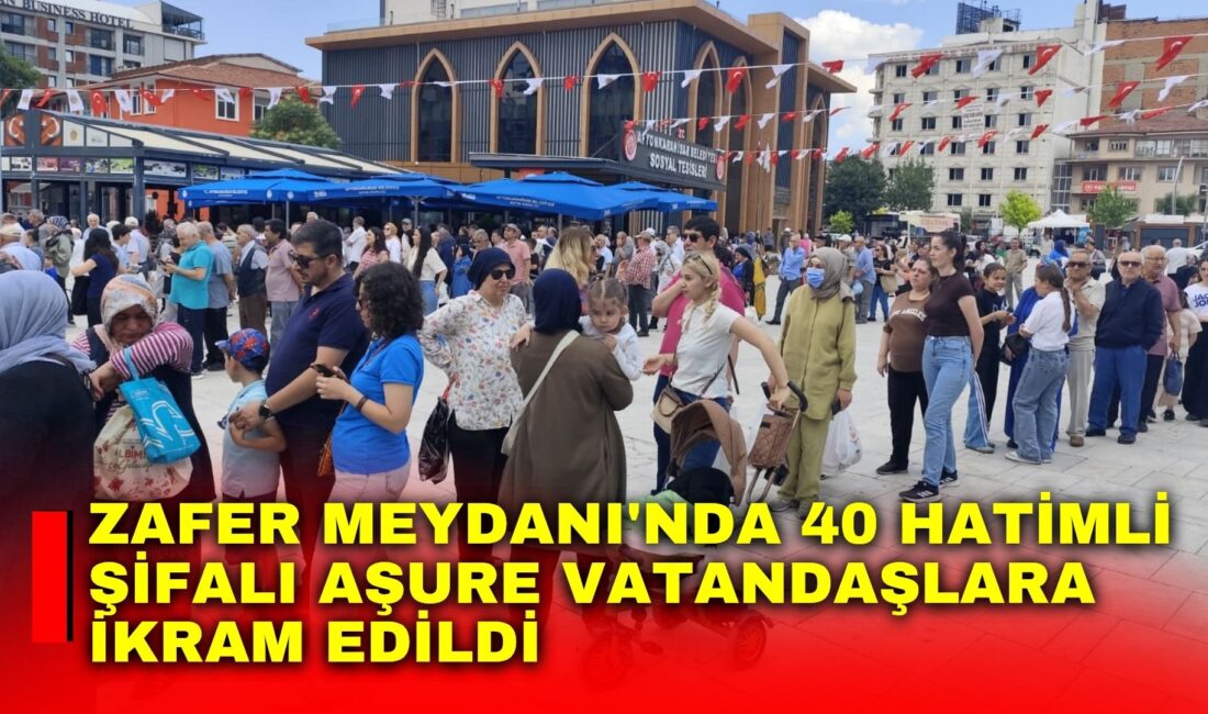 Afyonkarahisar Belediyesi tarafından geleneksel hale getirilen 40 Hatimli Şifalı Aşure