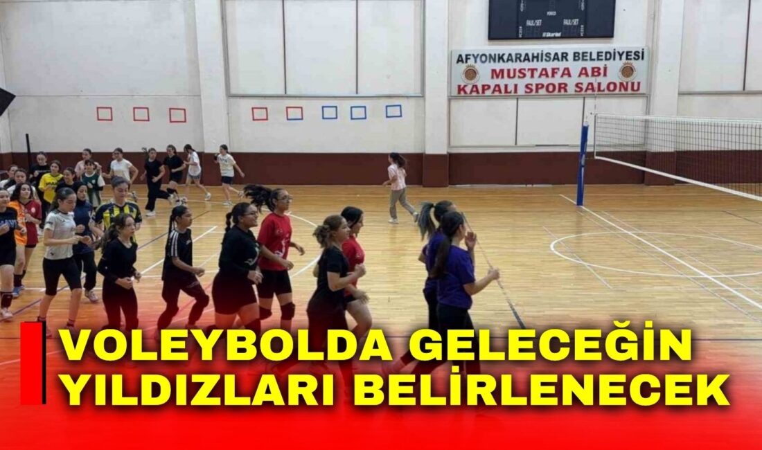 Afyonkarahisar Belediyesi Yüntaş Voleybol Takımı, geleceğin yıldız adaylarını belirlemek üzere