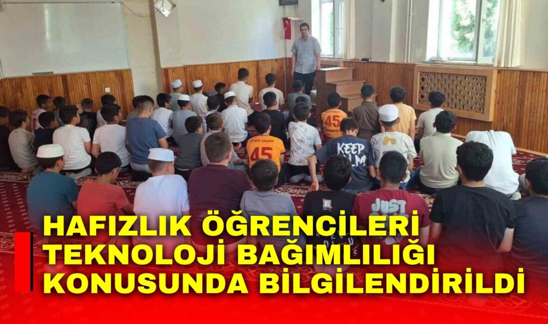Afyonkarahisar İl Müftülüğü Bağımlılık Koordinatörlüğü tarafından hafızlık yapan öğrencilere yönelik