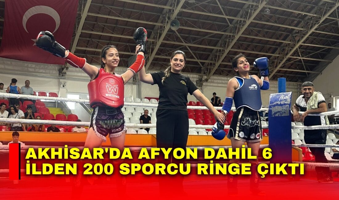 Manisa'nın Akhisar ilçesinde düzenlenen İller Arası Muaythai Şampiyonası, üç gün