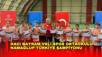 Ankara’nın Altındağ ilçesinde eğitim veren Hacı Bayram Veli Spor Ortaokulu,