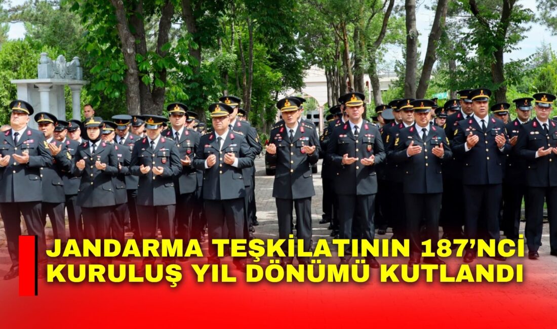 Jandarma Genel Komutanlığının 187’nci kuruluş yıl dönümü dolayısıyla Afyonkarahisar İl