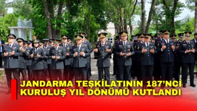 Jandarma Genel Komutanlığının 187’nci kuruluş yıl dönümü dolayısıyla Afyonkarahisar İl