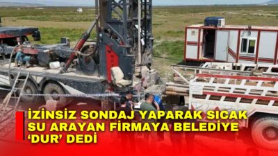Afyonkarahisar’ın Bolvadin ilçesinde belediye tarafından Heybeli Termal Tesisleri mücavir alanında