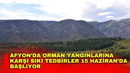Afyonkarahisar Valiliği, yaz mevsimiyle birlikte artan sıcaklıklar ve ormanlık alanlardaki